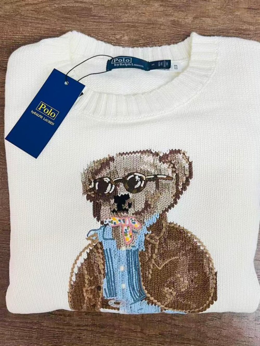 Polo Ralph Lauren Cowboy Bear Knit Sweater - Picture 7 of 7
